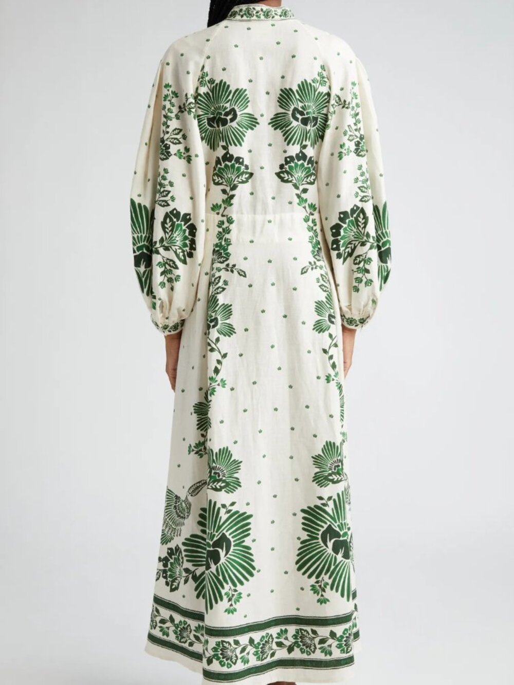 NWOT FARM Rio Forest Soul Maxi Dress with Green Floral Print - Picture 4 of 12